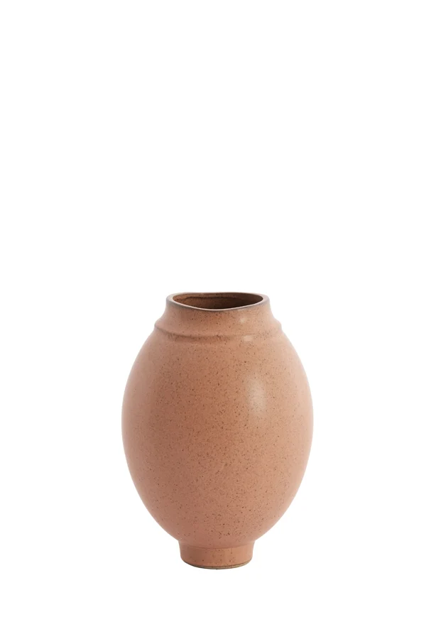 Vase deco 17x23,5 cm LOREA ceramics matt terra pink