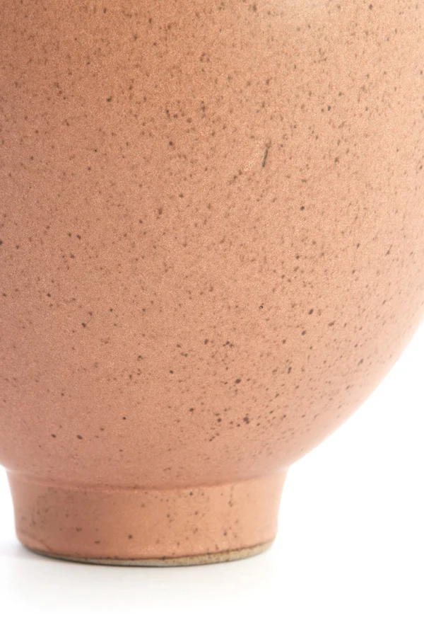 Vase deco 17x23,5 cm LOREA ceramics matt terra pink