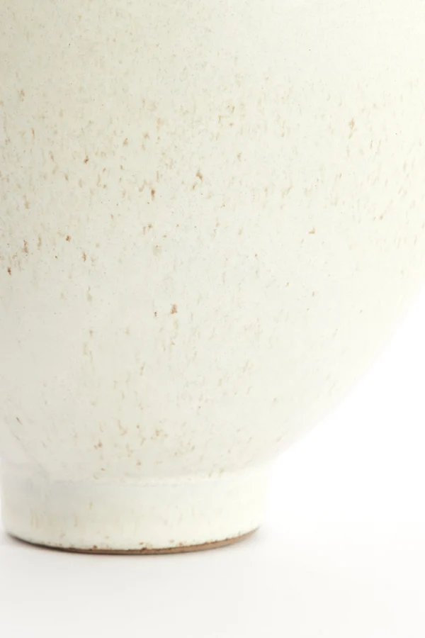 Vase deco 17x23,5 cm LOREA ceramics matt cream