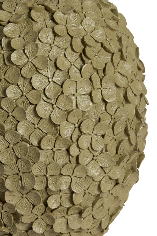 Vase deco 17x20 cm VIOLETA matt olive green-taupe