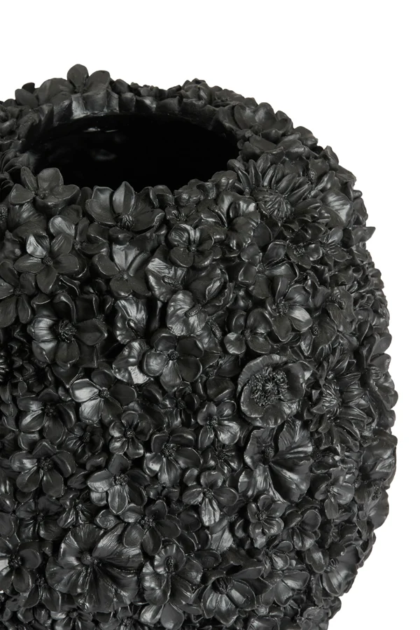 Vase deco 17x20 cm VIOLETA matt black
