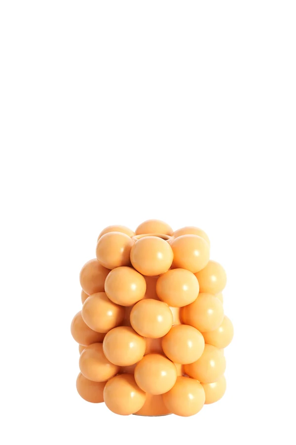 Vase deco 14x17,5 cm BOYANG ceramics matt light orange