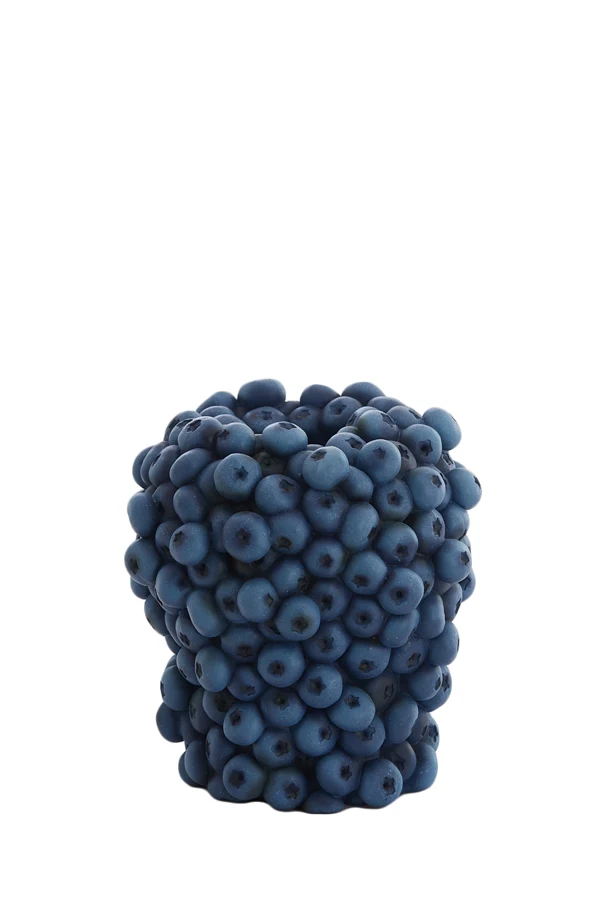 Vase deco 14x16,5 cm BERRIES dark blue