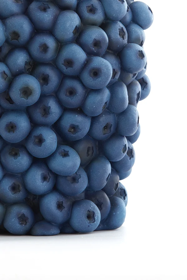 Vase deco 14x16,5 cm BERRIES dark blue
