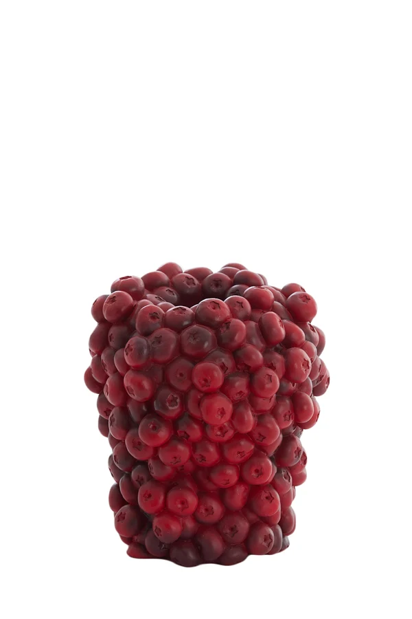 Vase deco 14x16,5 cm BERRIES burgundy
