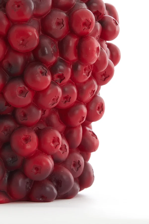 Vase deco 14x16,5 cm BERRIES burgundy
