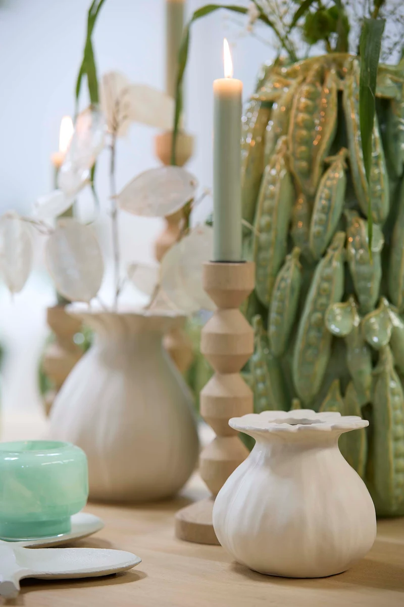 Vase deco 14x13 cm REWA ceramics cream