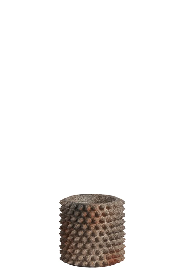 Vase deco 14x13,5 cm CALDRAS dark brown