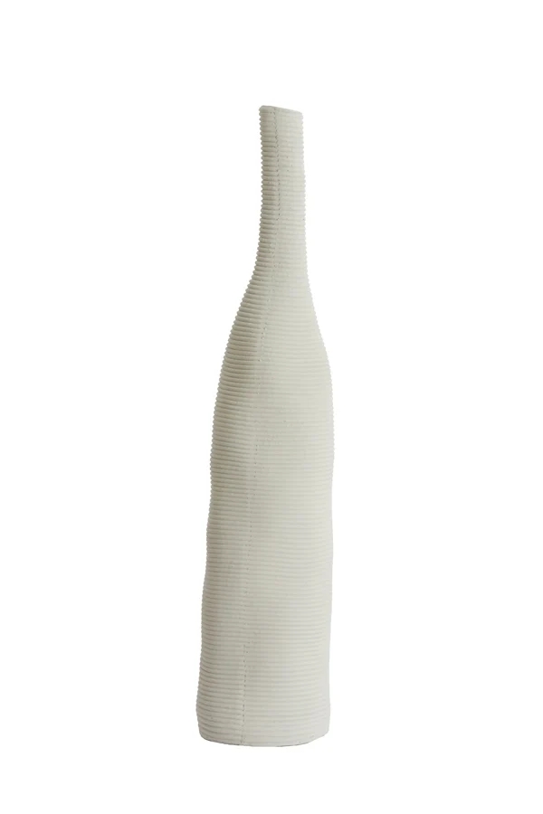 Vase deco 14,5x69,5 cm HAYE cream