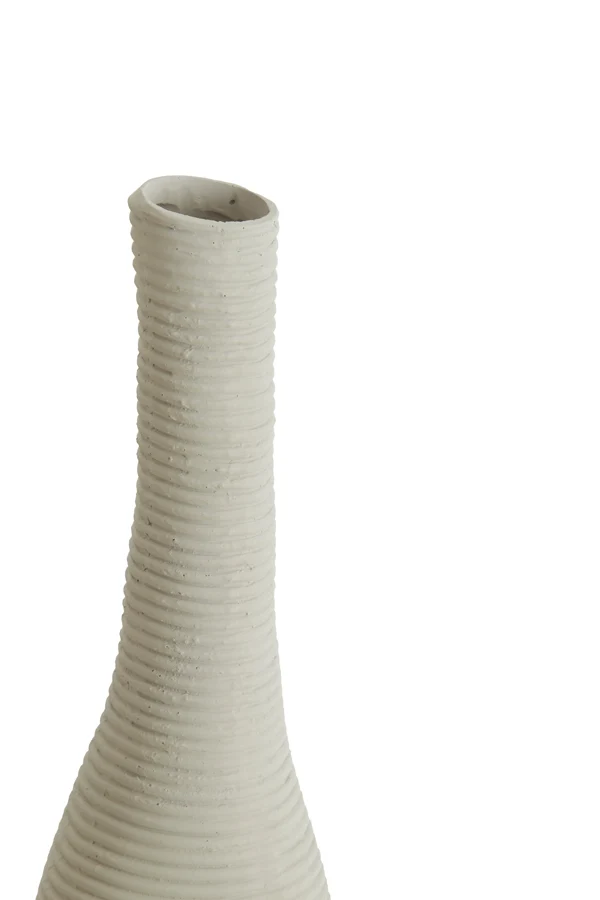 Vase deco 14,5x69,5 cm HAYE cream