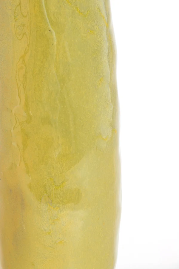 Vase deco 19x18,5x77,5 cm MESA ceramics olive green-brown