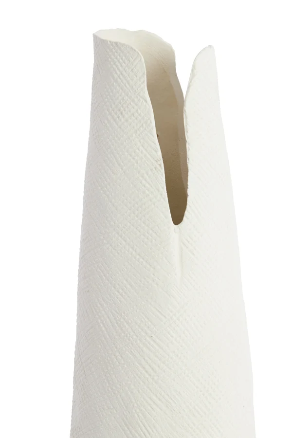 Vase deco 19x18,5x77,5 cm MESA ceramics cream