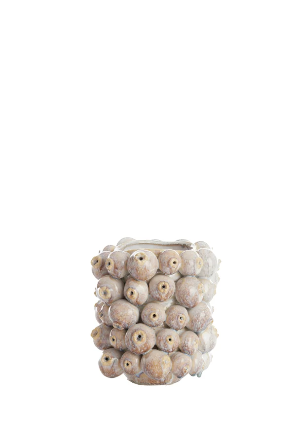 Vase deco 19x18,5x21 cm NITALI ceramics sand