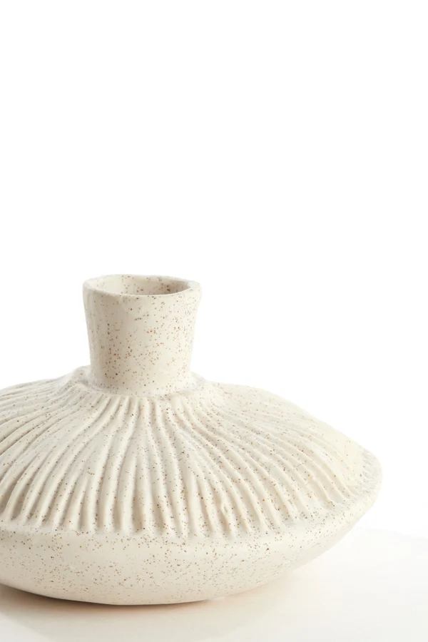 Vase deco 15x9 cm NEIRA ceramics cream