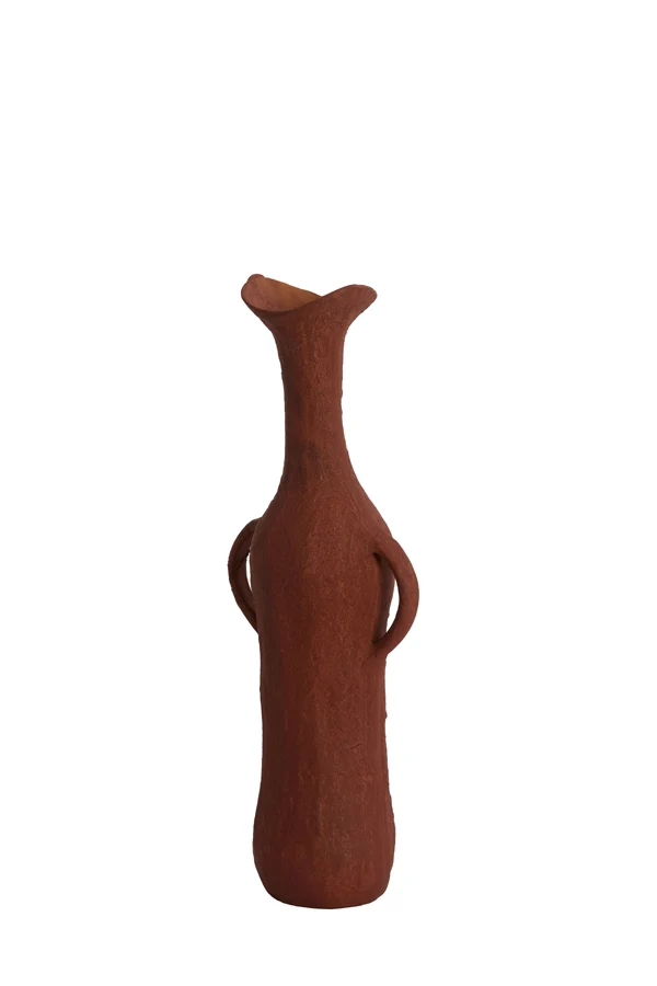 Vase deco 15x9,5x40 cm ANCONI brick red