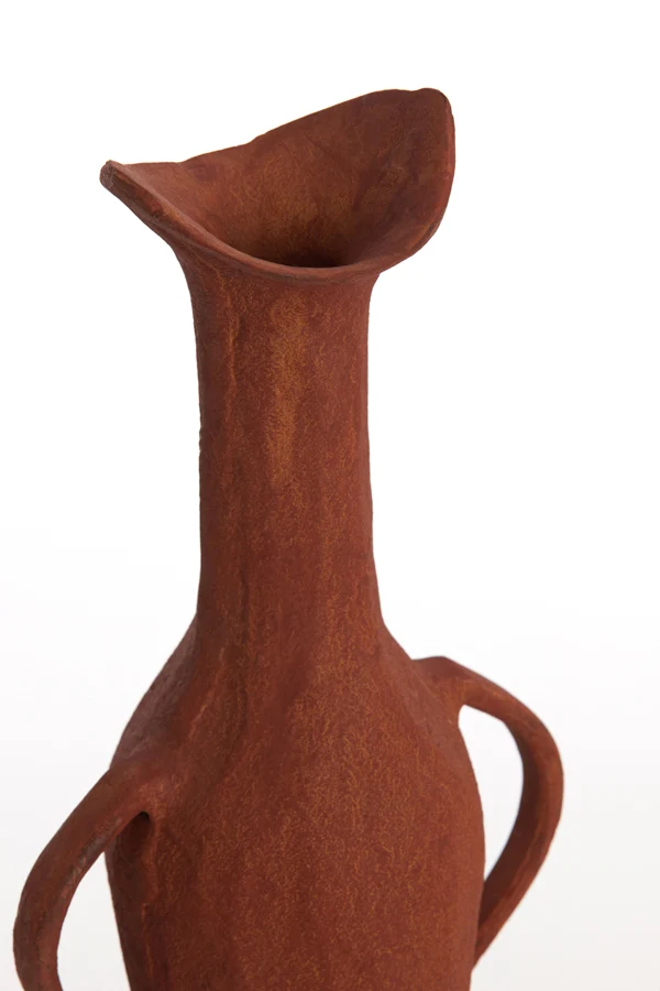 Vase deco 15x9,5x40 cm ANCONI brick red