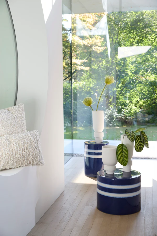 Vase deco 15x42 cm ROSSIO matt white