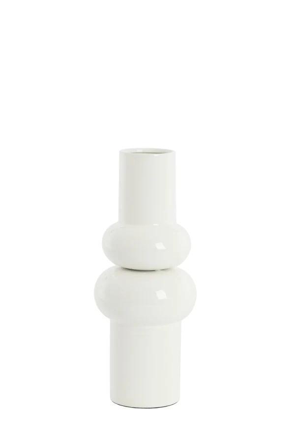 Vase deco 15x36 cm IRISSA cream