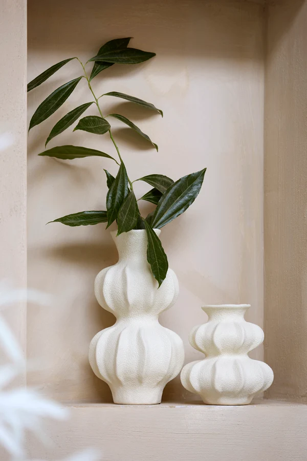 Vase deco 17x18,5 cm SPOTORNO ceramics matt cream
