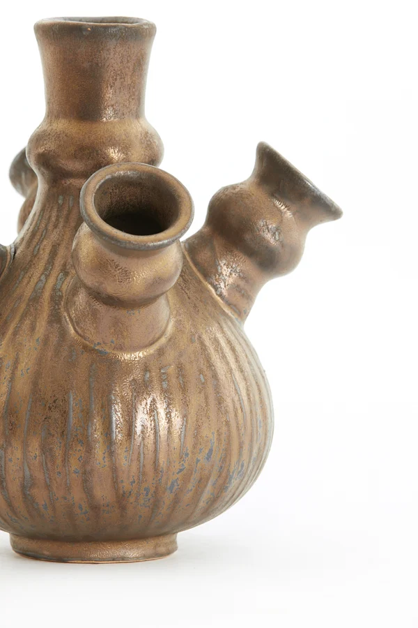 Vase deco 17x18,5 cm NEBULA brown-bronze