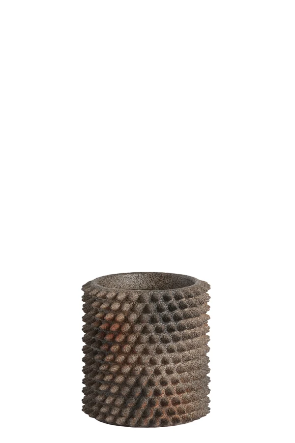 Vase deco 17x18,5 cm CALDRAS dark brown