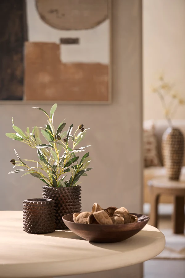 Vase deco 17x18,5 cm CALDRAS dark brown
