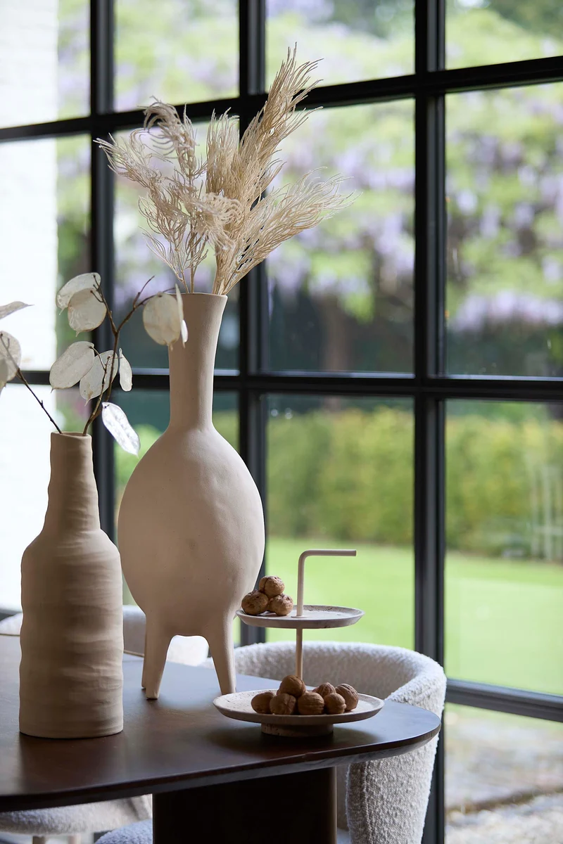 Vase deco 14,5x42 cm SESTO ceramics matt cream
