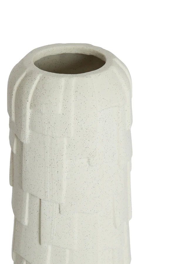 Vase deco 14,5x42 cm LEIMA ceramics matt cream