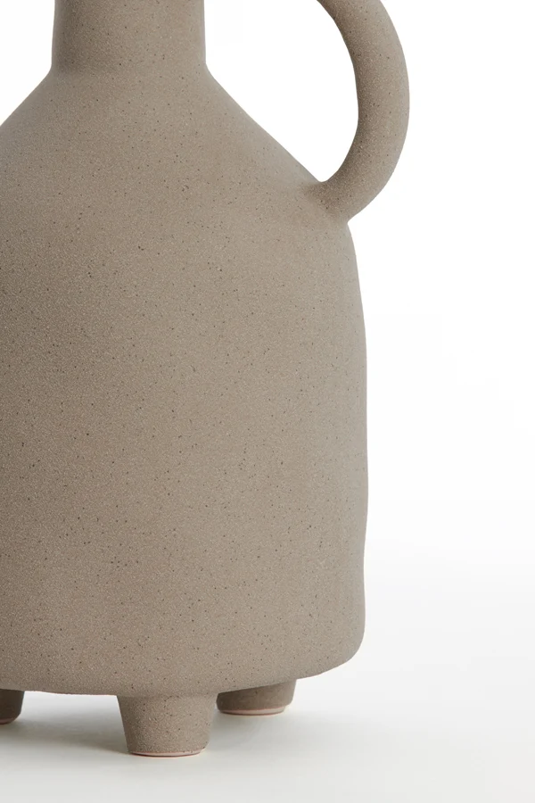 Vase deco 14,5x13x27,5 cm JONAI ceramics matt brown