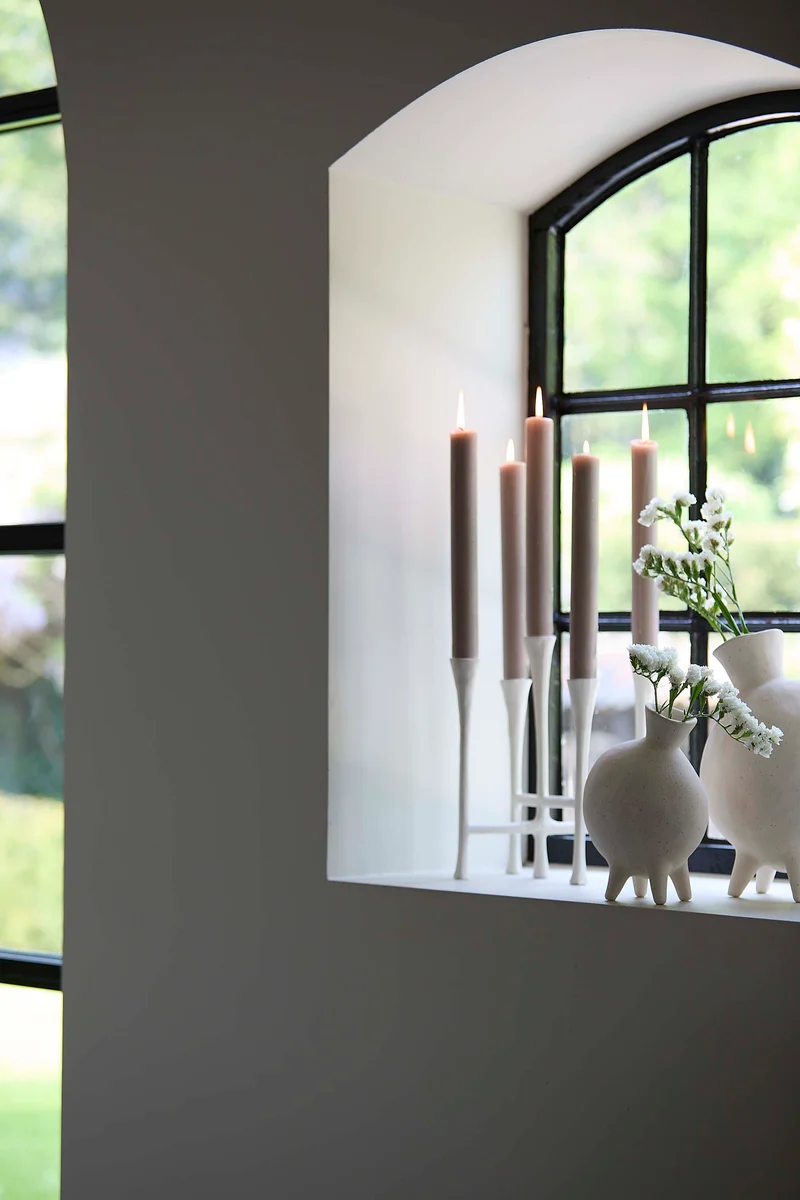 Vase deco 14,5x10,5x21 cm BUGIBBA matt cream