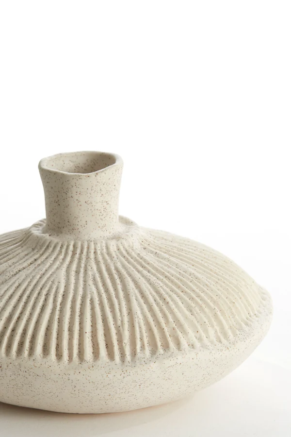 Vase deco 19x11 cm NEIRA ceramics cream