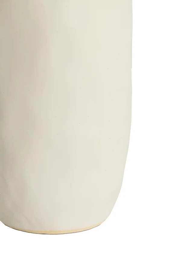 Vase deco 19,5x56 cm SENNES ceramics matt cream