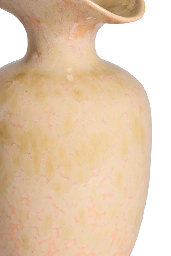 Vase deco 19,5x33 cm MARILLO ceramics light peach