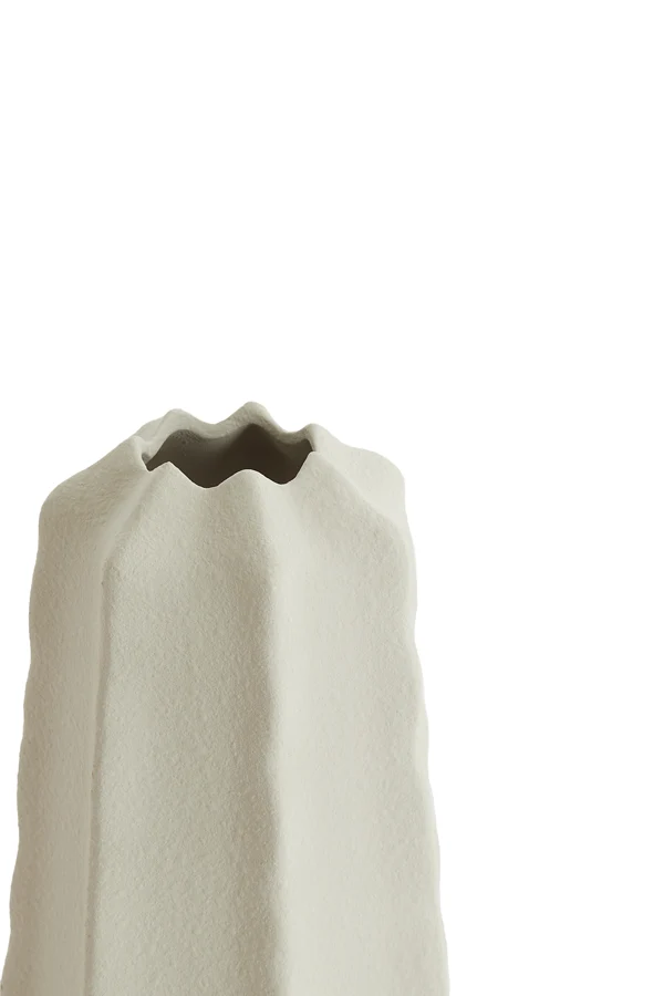 Vase deco 15x27 cm ARIEIRO ceramics cream