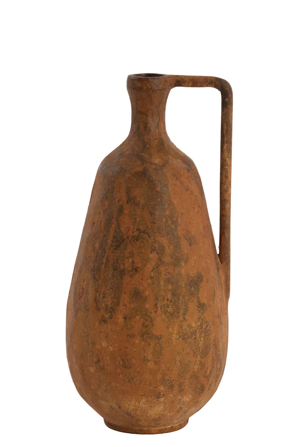Vase deco 17x16,5x35 cm OSTRA rust