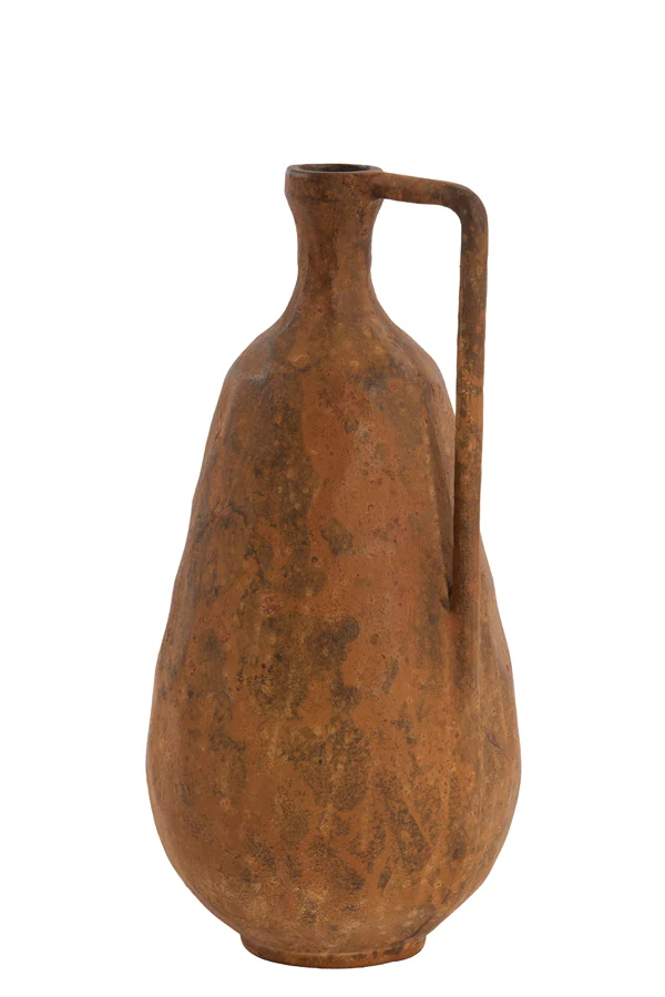 Vase deco 17x16,5x35 cm OSTRA rust