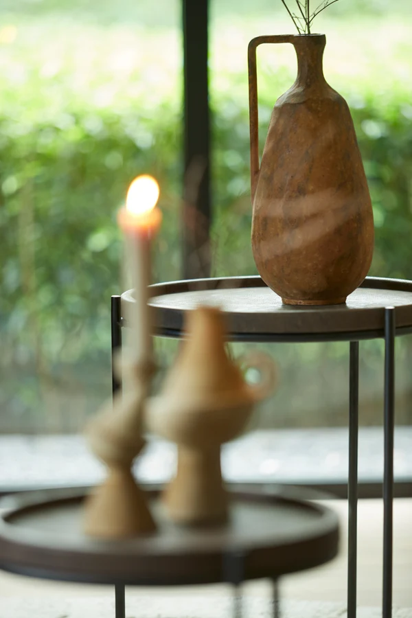 Vase deco 17x16,5x35 cm OSTRA rust