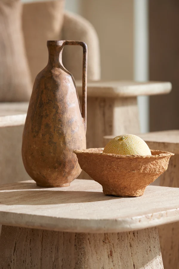 Vase deco 17x16,5x35 cm OSTRA rust