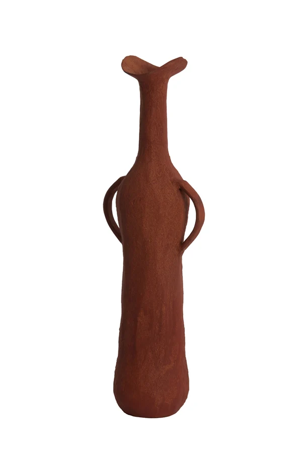 Vase deco 17x11x50,5 cm ANCONI brick red