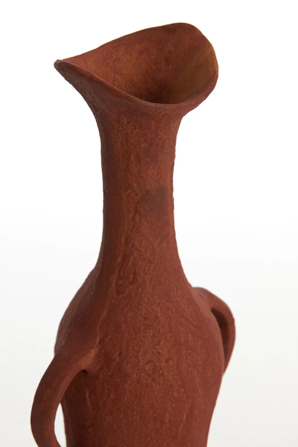 Vase deco 17x11x50,5 cm ANCONI brick red
