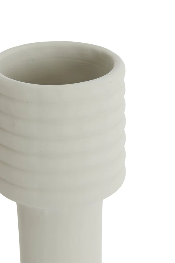 Vase deco 17,5x40 cm SYLVA ceramics cream