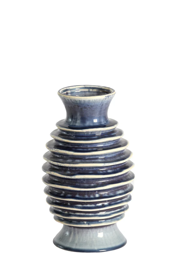 Vase deco 17,5x30 cm PREDOSA ceramics blue