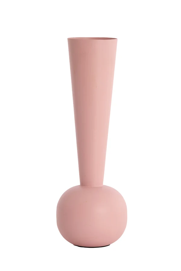 Vase deco 13x36 cm TODI matt light pink
