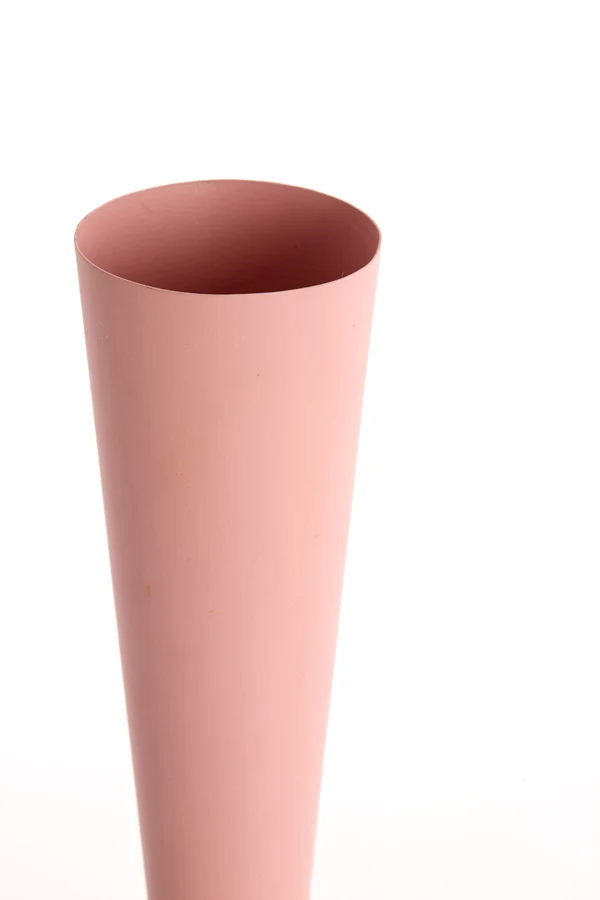 Vase deco 13x36 cm TODI matt light pink
