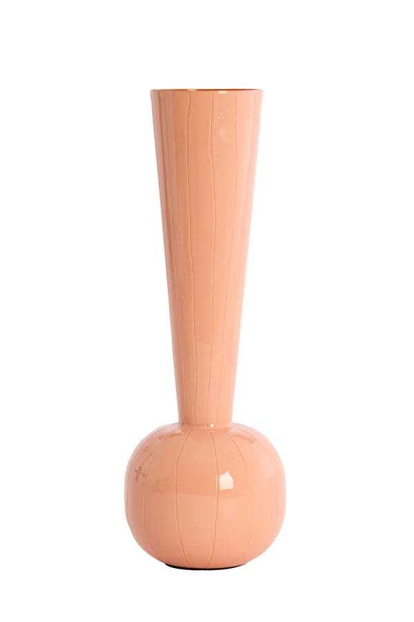 Vase deco 13x36 cm TODI light pink+orange