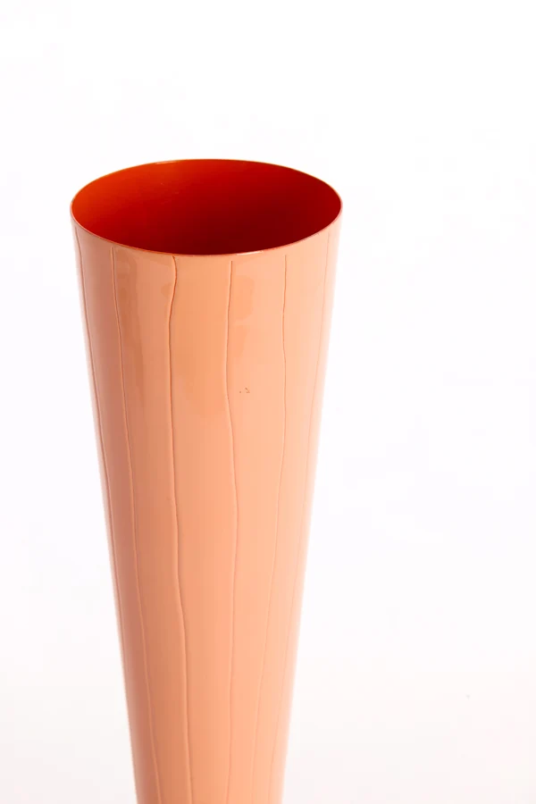 Vase deco 13x36 cm TODI light pink+orange