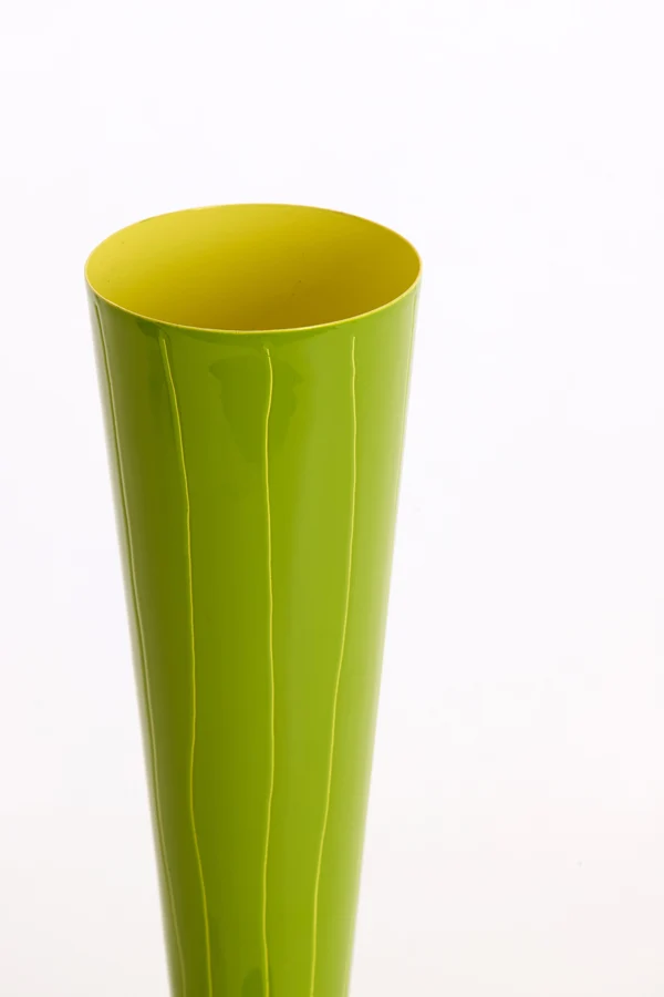 Vase deco 13x36 cm TODI green+grass green