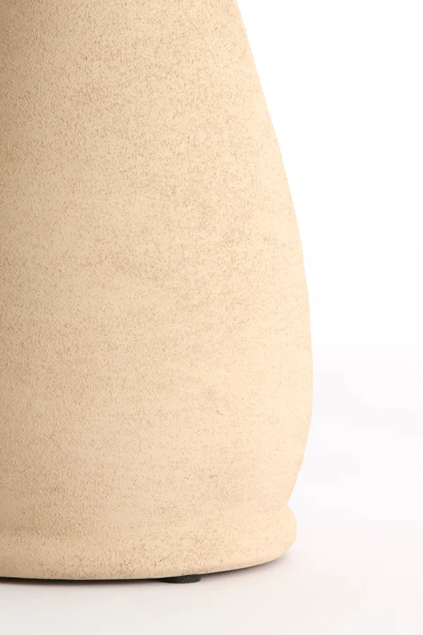 Vase deco 13x34 cm YECLA ceramics light brown