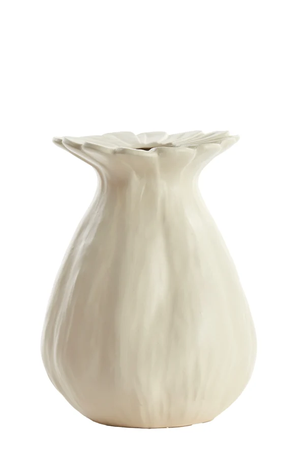 Vase deco 19,5x25 cm REWA ceramics cream