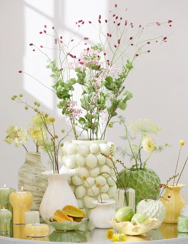 Vase deco 19,5x25 cm REWA ceramics cream